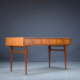 Mid-Century Teak Freestanding Desk from Bartels, 1960s