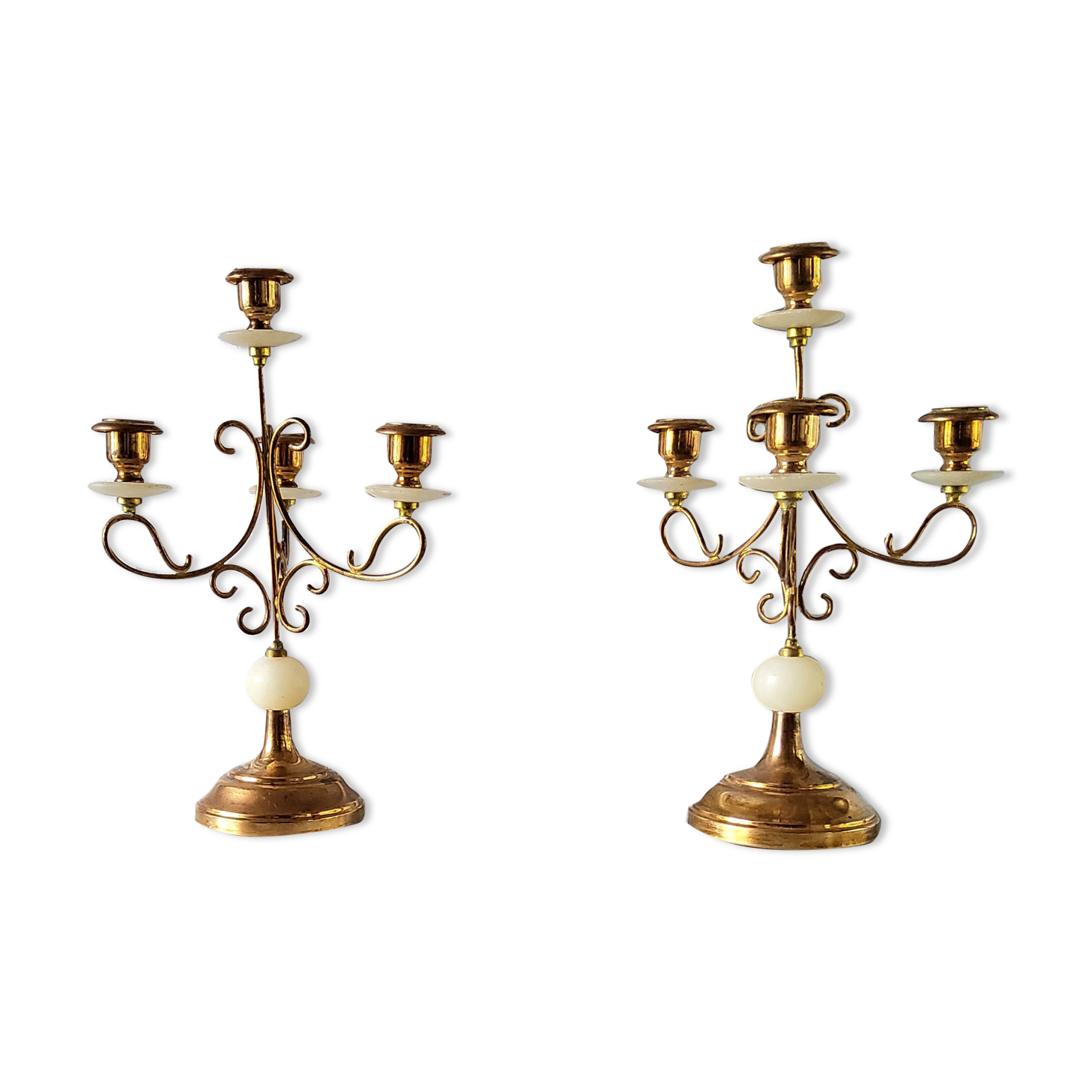 Pair of candle holders 4 lights