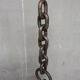 Brutalist wrought iron chain floor lamp 1960s