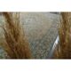 1960s Vintage Persian Handmade Wool Cotton Yellow Area Rug 284x366