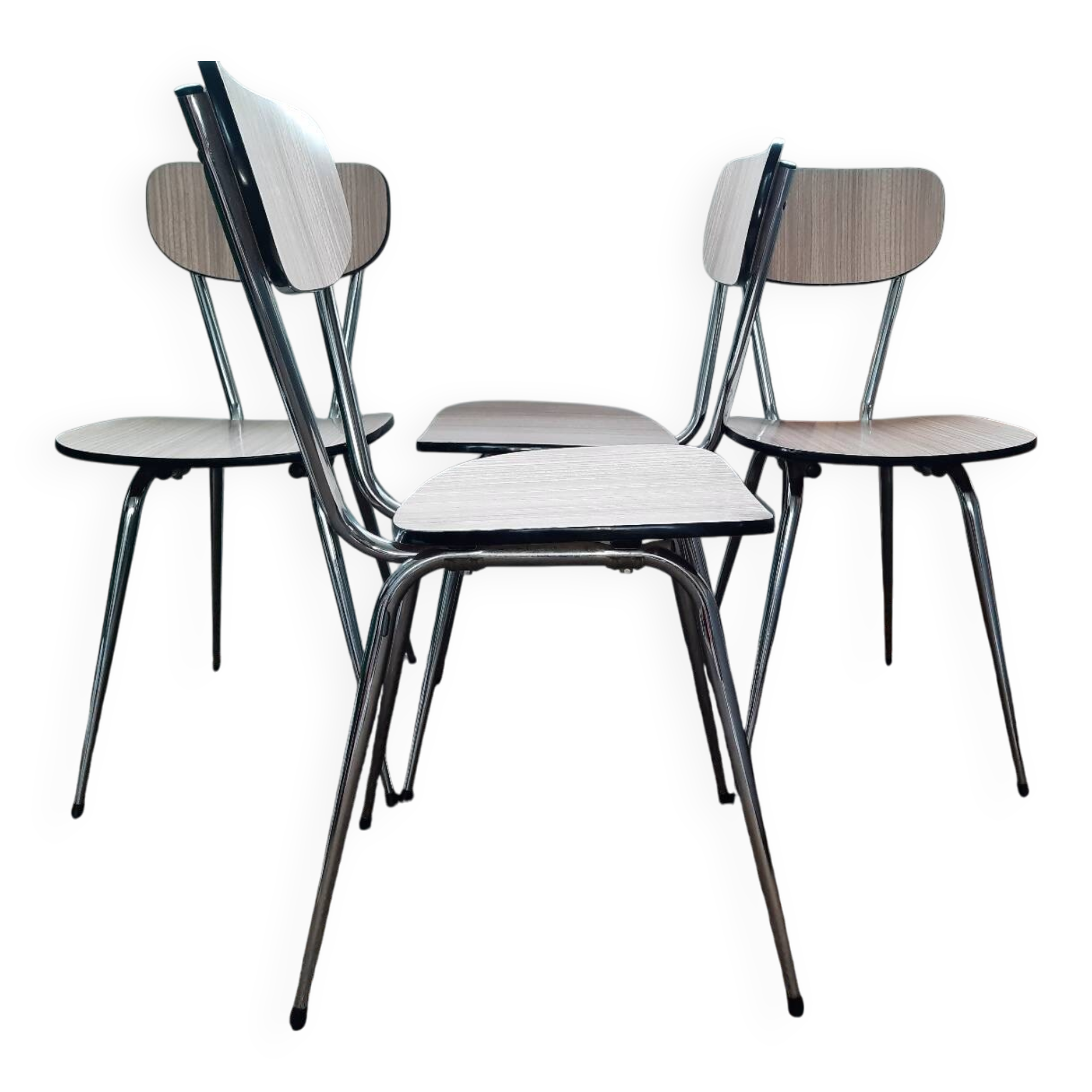 Set of 4 vintage Formica chairs