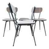 Set of 4 vintage Formica chairs