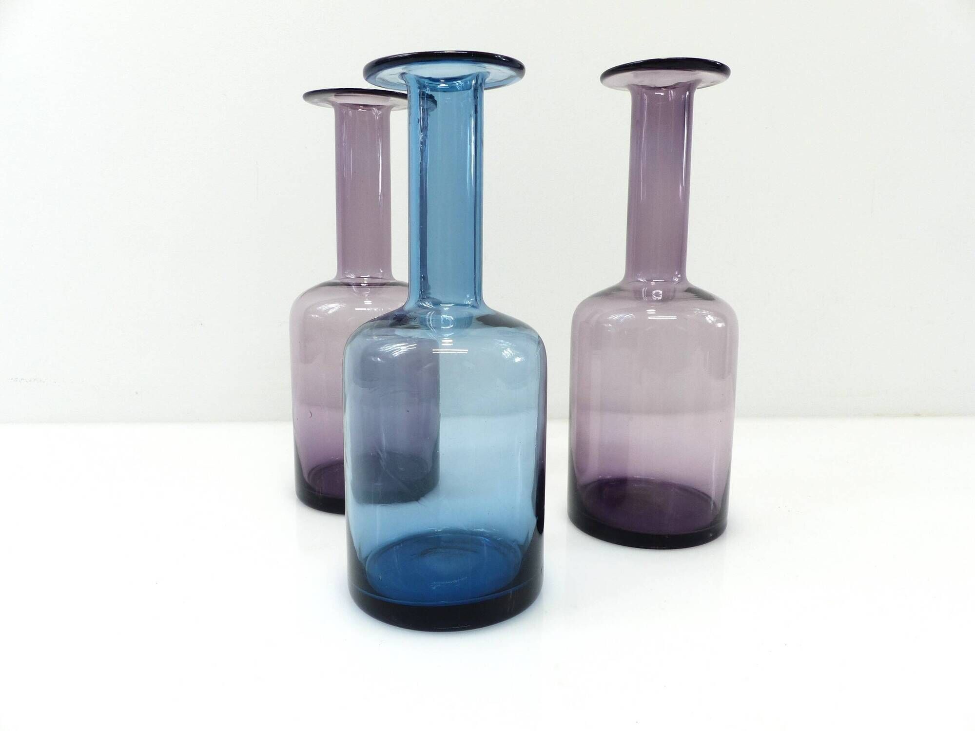 Set of three Gulvvase vases by Otto Brauer for Holmegaard – Denmark