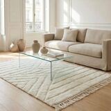 Beni Ourain rug with geometric patterns
