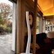 Salviati soliflore vase Aria Piccolo model in white ribbed glass