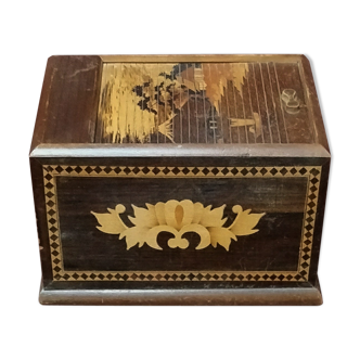 Japanese wooden cigarette dispenser box