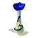 Large blown Murano glass vase with floral decoration.