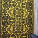 Wool handwoven yellow rug Romanian rug. Teppich. Tapis roumain. Romania
