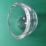 Cendrier demi-sphère en verre ancien vintage