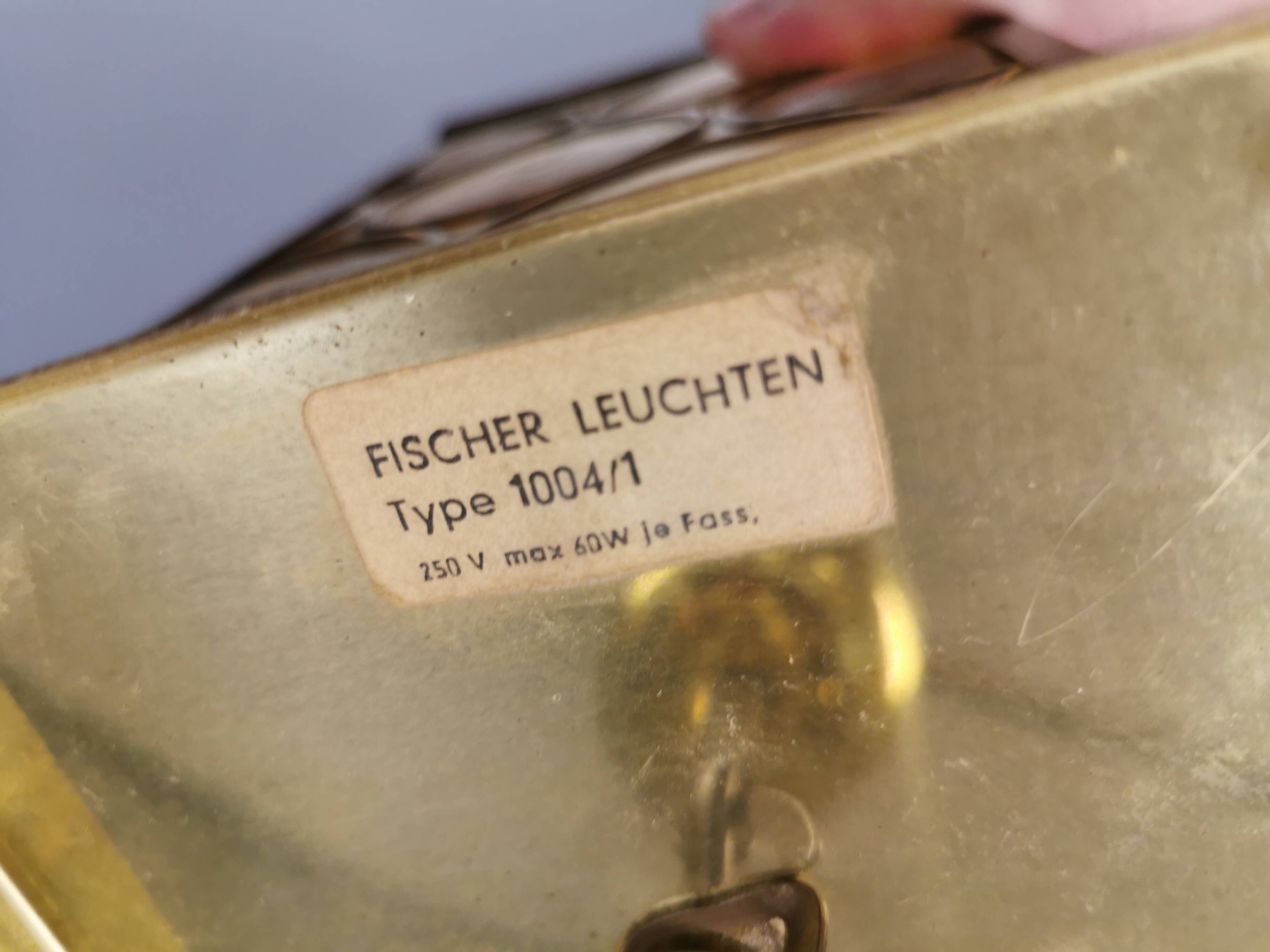 Two lantern lamps from Fischer Leuchten, 1960s–70s.