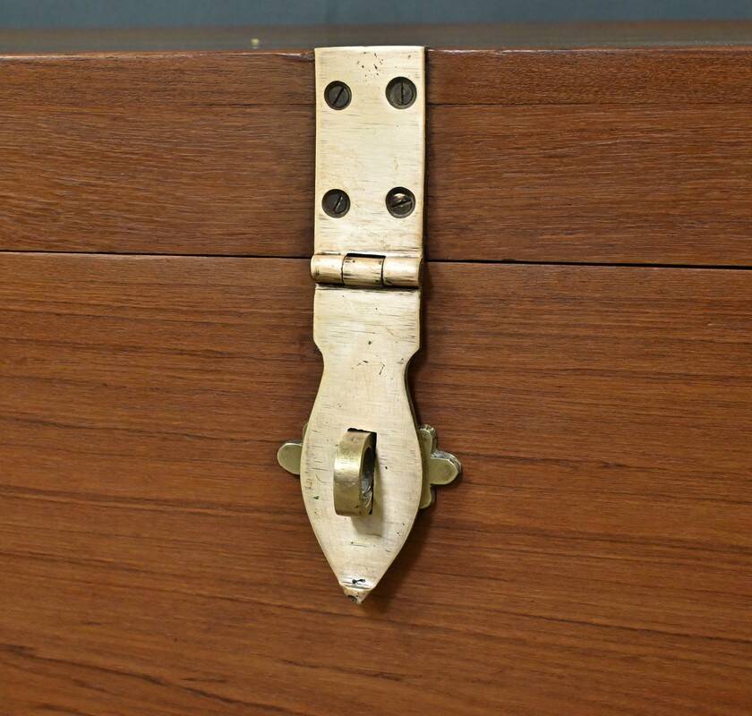 Large Teak Marine Chest – Late 19th Century