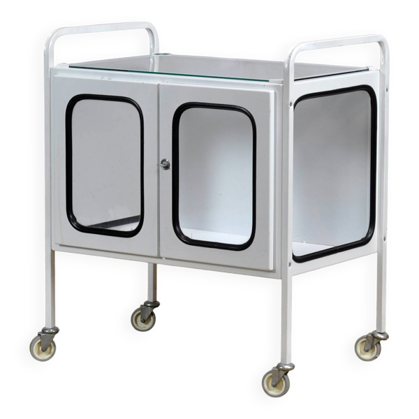 Chariot d'hôpital vintage, années 1970