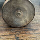 Turned and carved wooden vase, mid-20th century