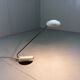 Lampe de bureau italienne en blanc et noir, années 1980