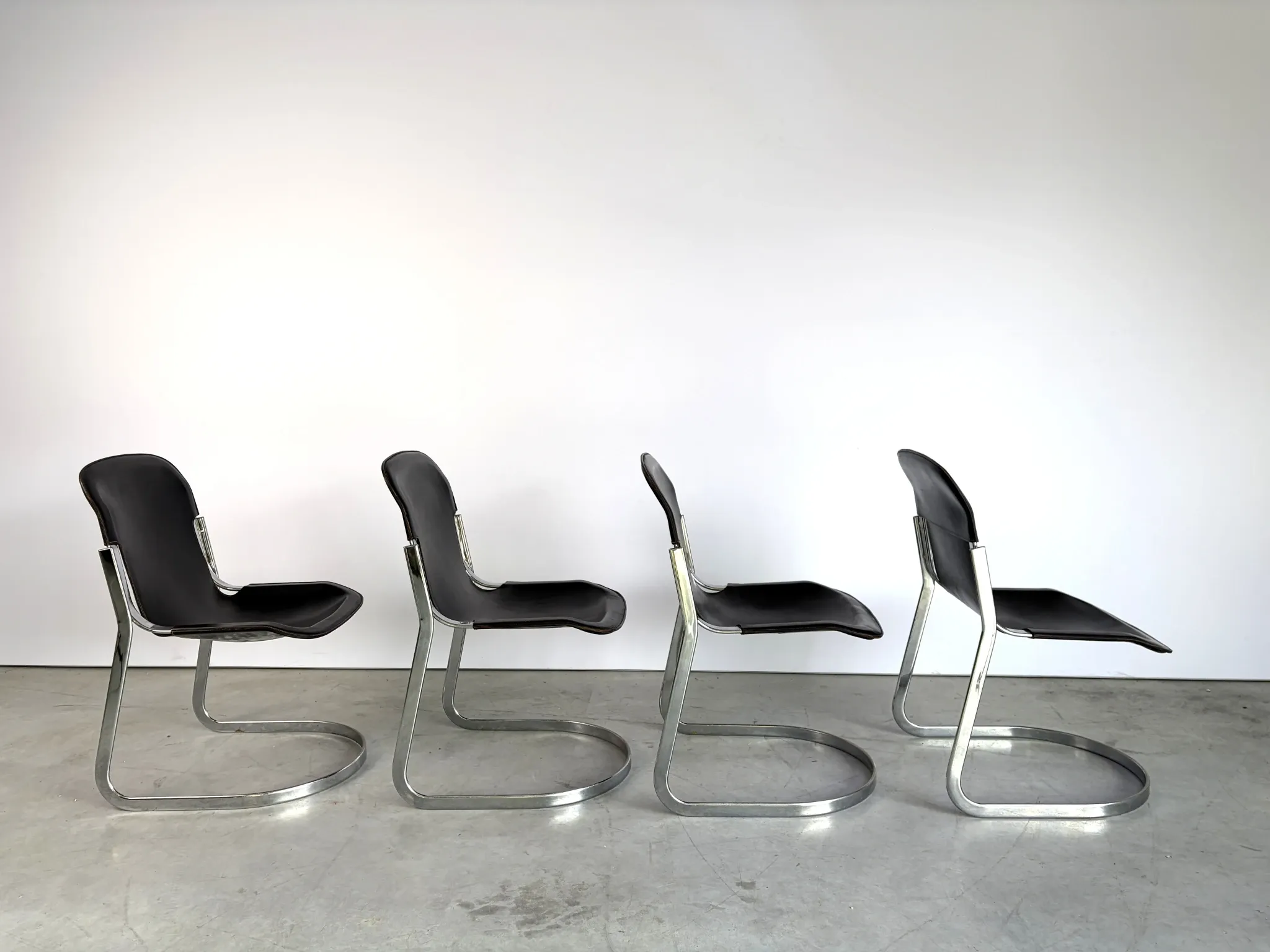 Vintage dining chairs by Cidue set of 4, 1970s
