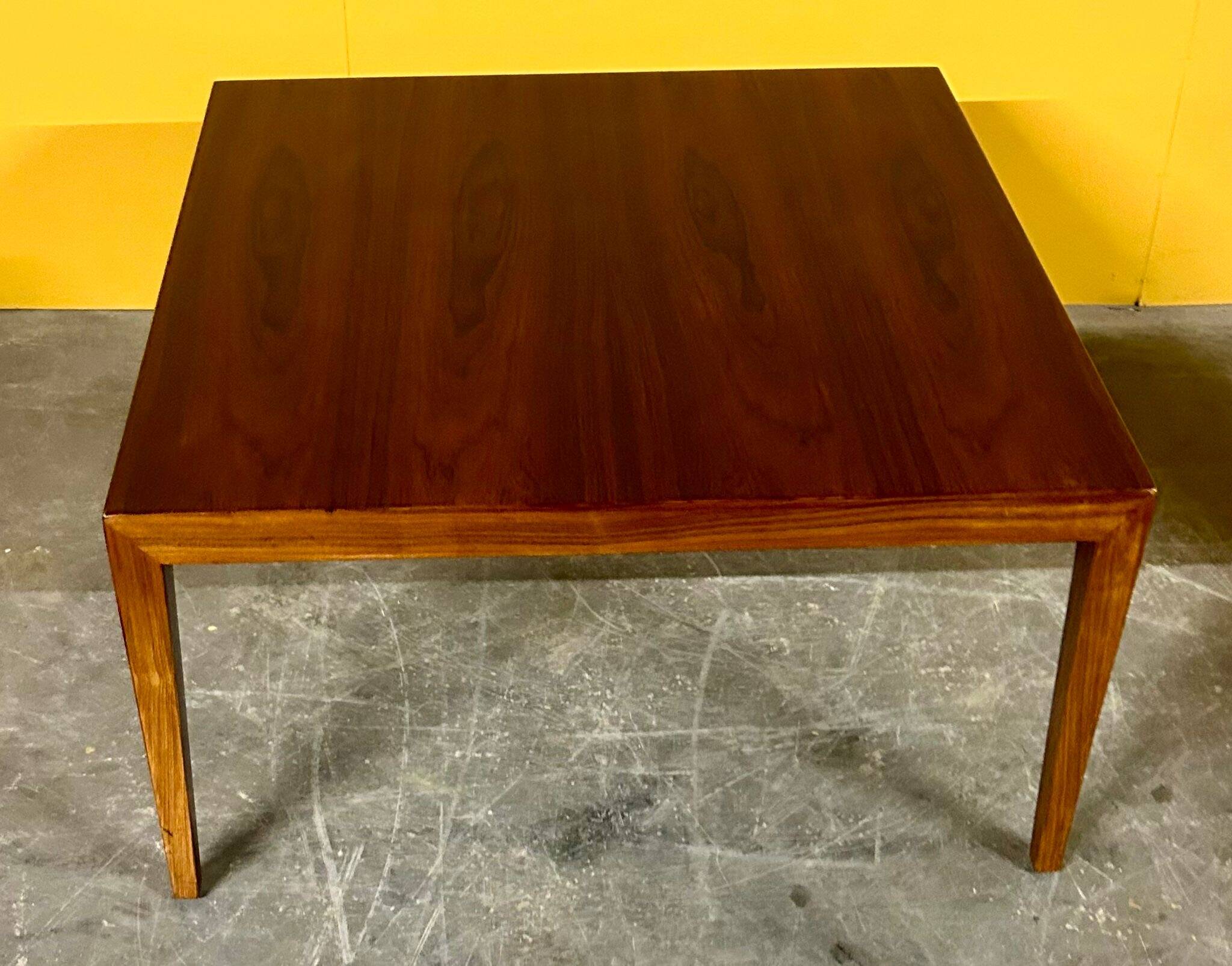 Danish mid-century rosewood coffee table