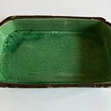 Glazed earth centerpiece dish Aegitna Vallauris 1960