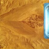 Table basse en loupe d'orme, par Roche Bobois, 1970