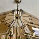 Golden Italian chandelier 4 burners 1970