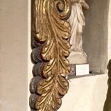 18th Century Italian Handcarved Polychrome Painted Pilaster Friezes, Set of 2