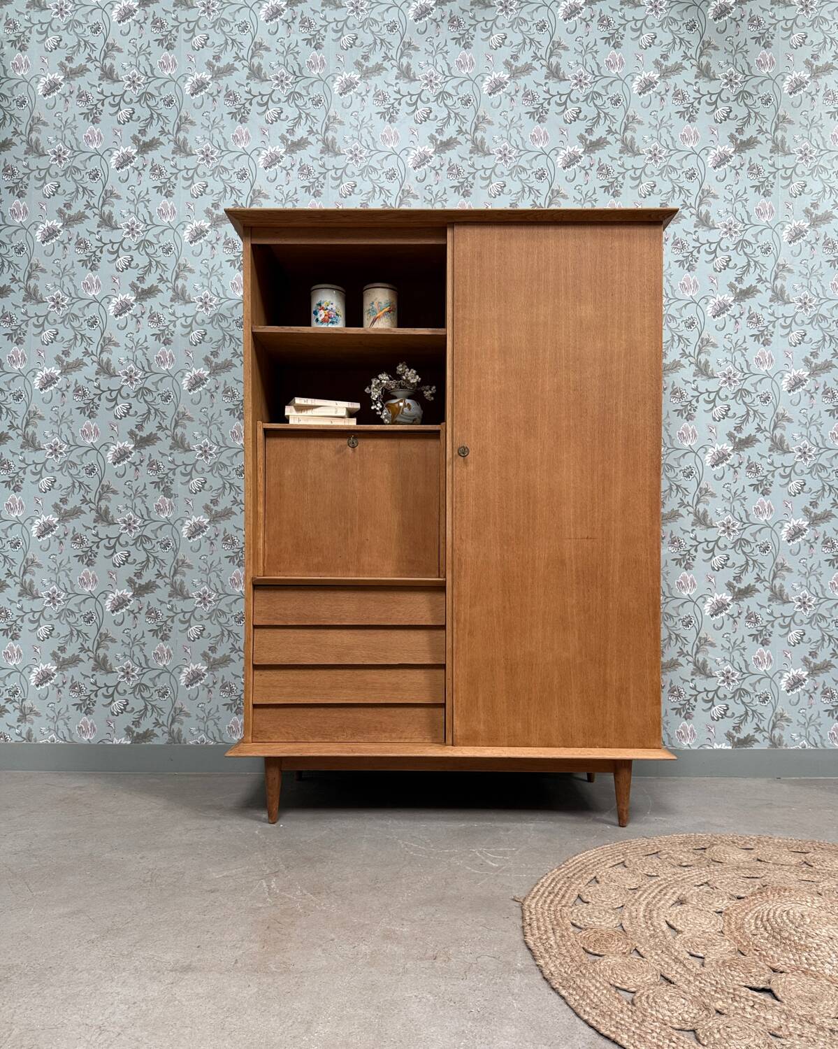 Vintage secretary cabinet (refurbished)