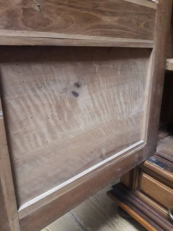 Walnut display cabinet 19th century H234cm