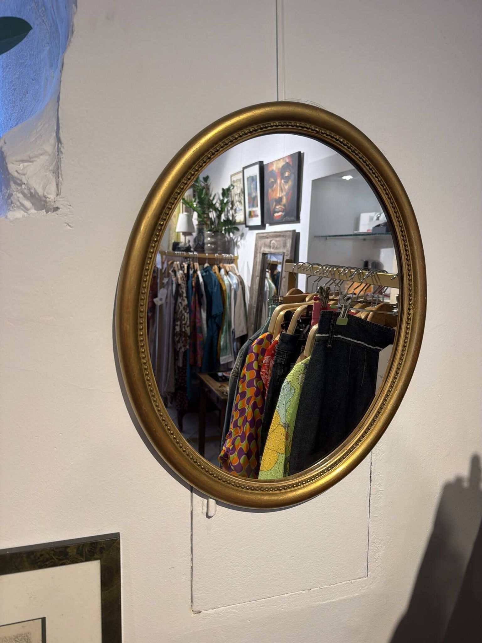 Petit miroir doré vintage