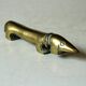 Brass dog paperweight, vintage from the 1970s