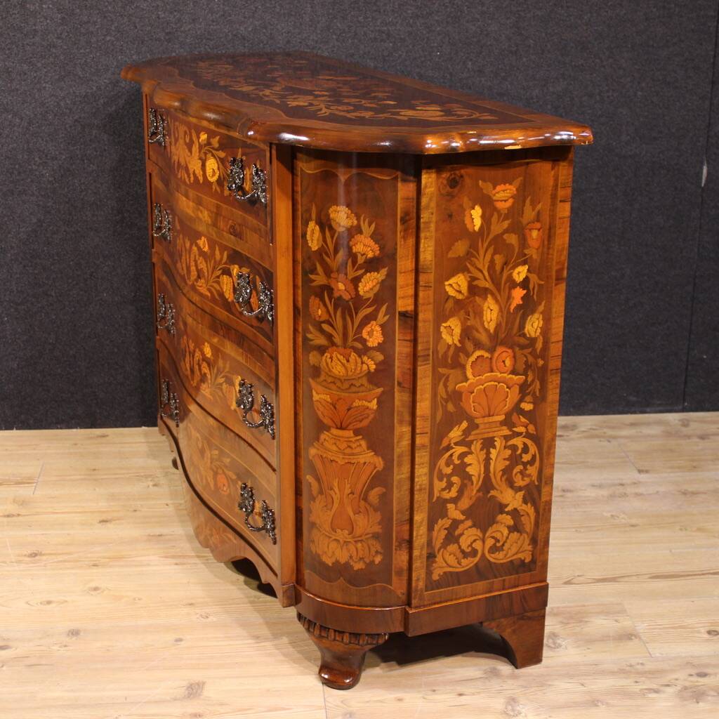 20th century Dutch inlaid commode