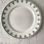 Plat rond Terre de Fer Saint-Amand fin XIXème