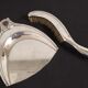 Picks crumbs, peel and table brush in silver metal