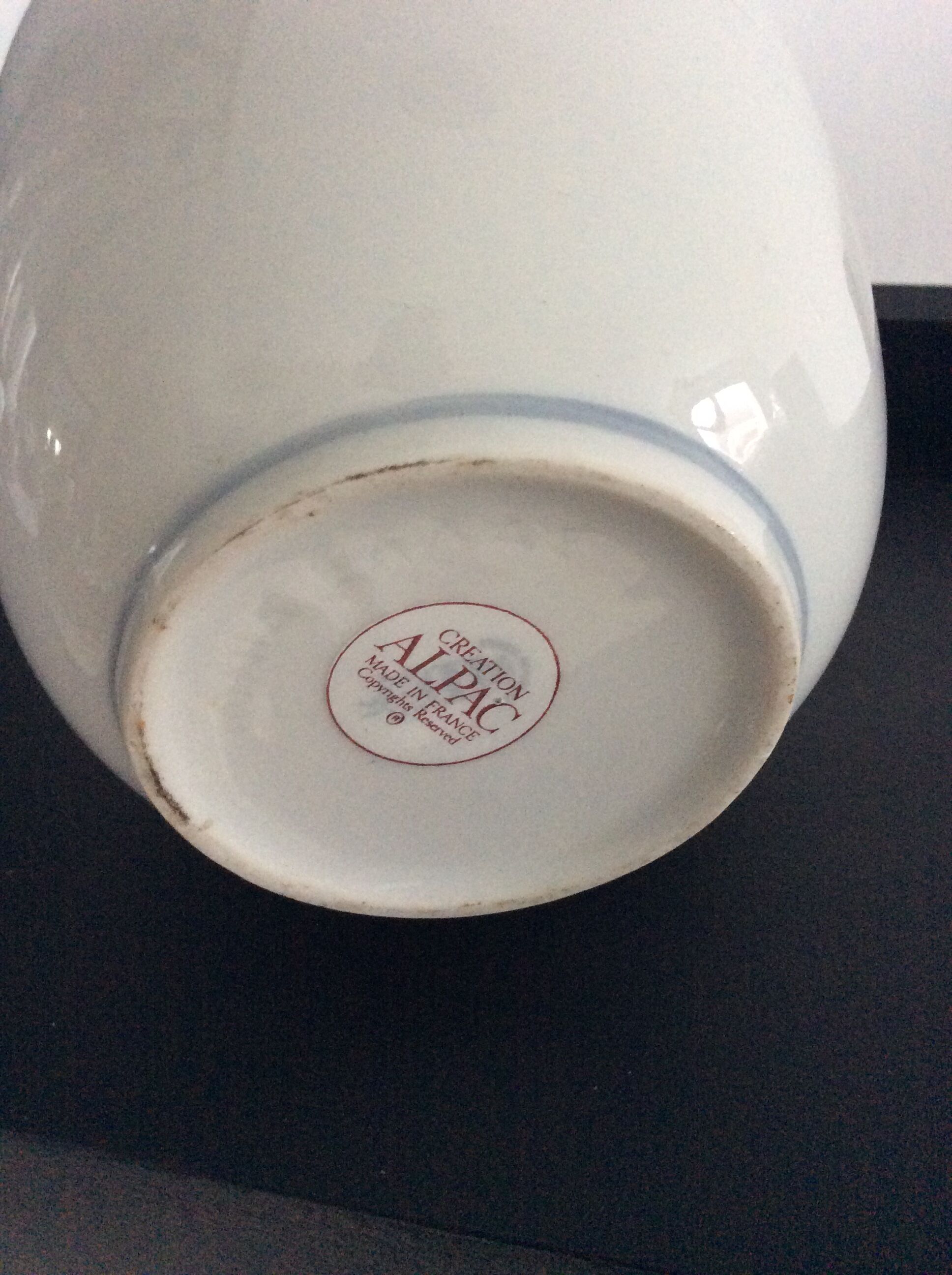 Alpac porcelain vase from the 70s and 80s