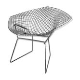 Diamond armchair by harry bertoia stamped knoll
