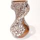 Vallauris Ceramics Fat Lava Spiral Vase Coral 28 cm Vintage