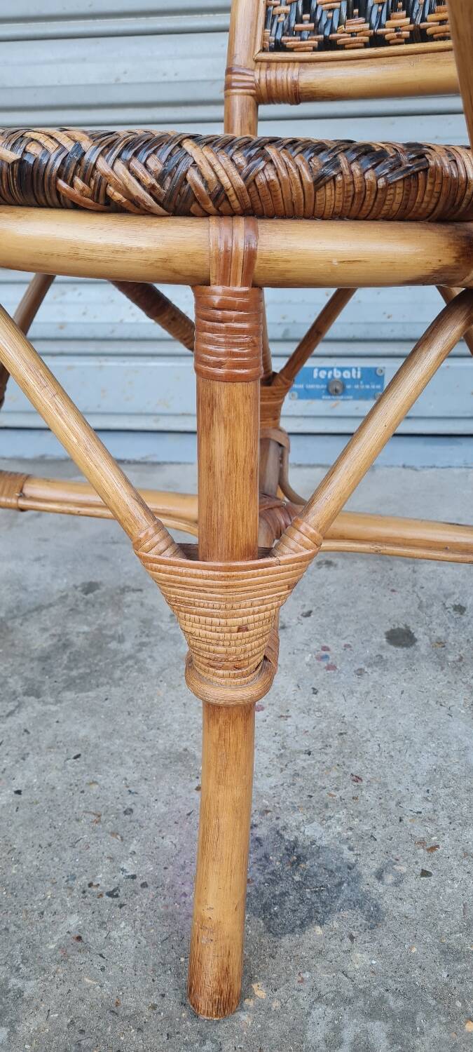 Rattan armchair 1960