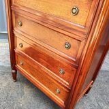 Louis XVI marble top chest of drawers