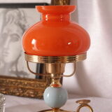 Vintage cellar rat lamp 70 opaline orange