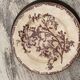 Antique French Terre de Fer Floral Compotier – c.1890–1910
