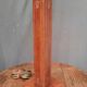 Leather-wrapped lamp foot