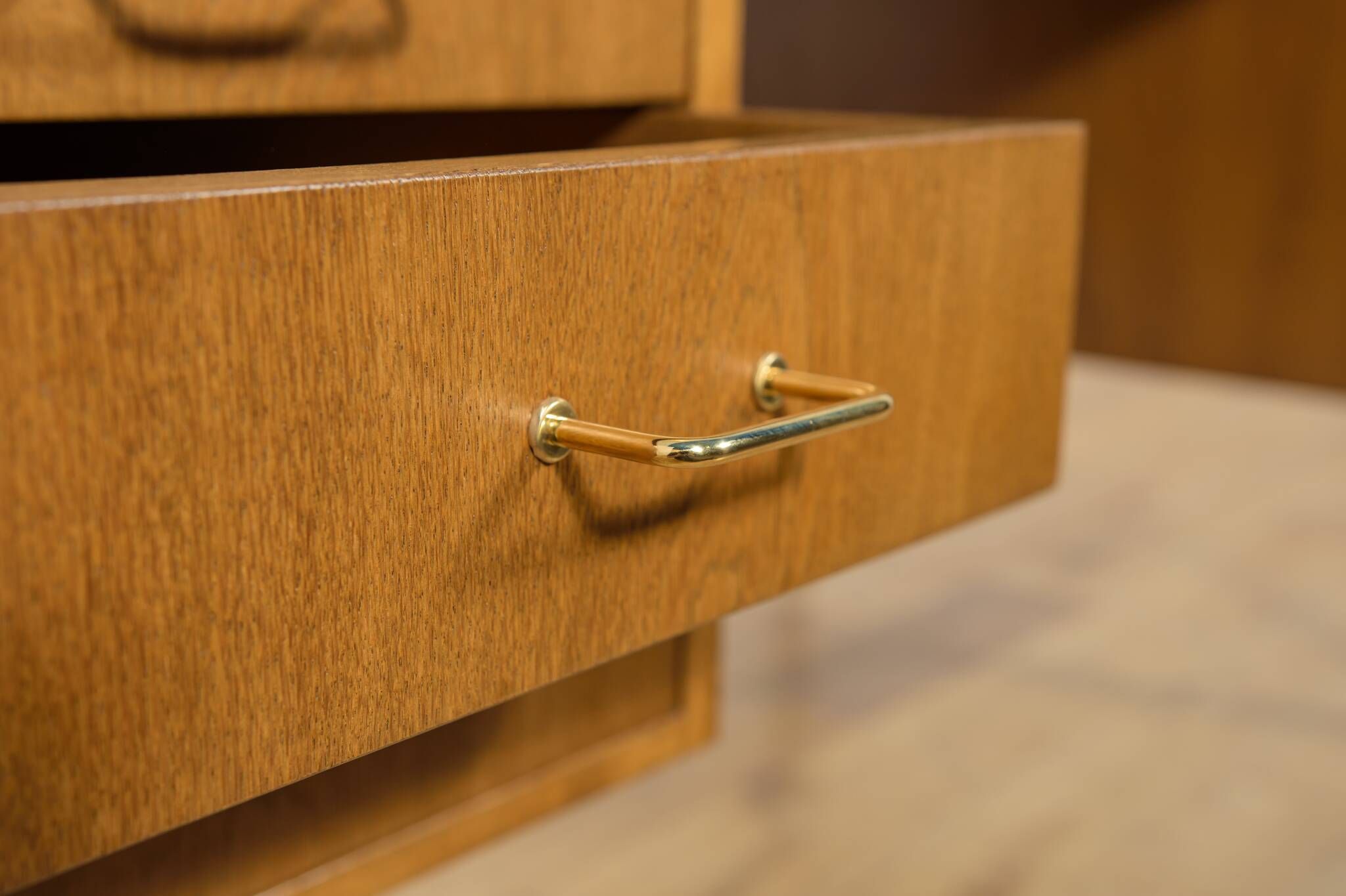 Mid-Century Oak Executive Desk, Denmark, 1960s