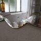 Beveled mirror 50s flowery 82 x 56 cm