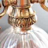 Delta Quattro 5-Light Crystal Table Lamp – Silver Finish