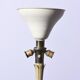 Vintage wooden and brass floor lamp Italy