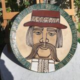 Large decorative dish Monsieur Mustache