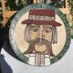 Grand plat décoratif Monsieur Moustache