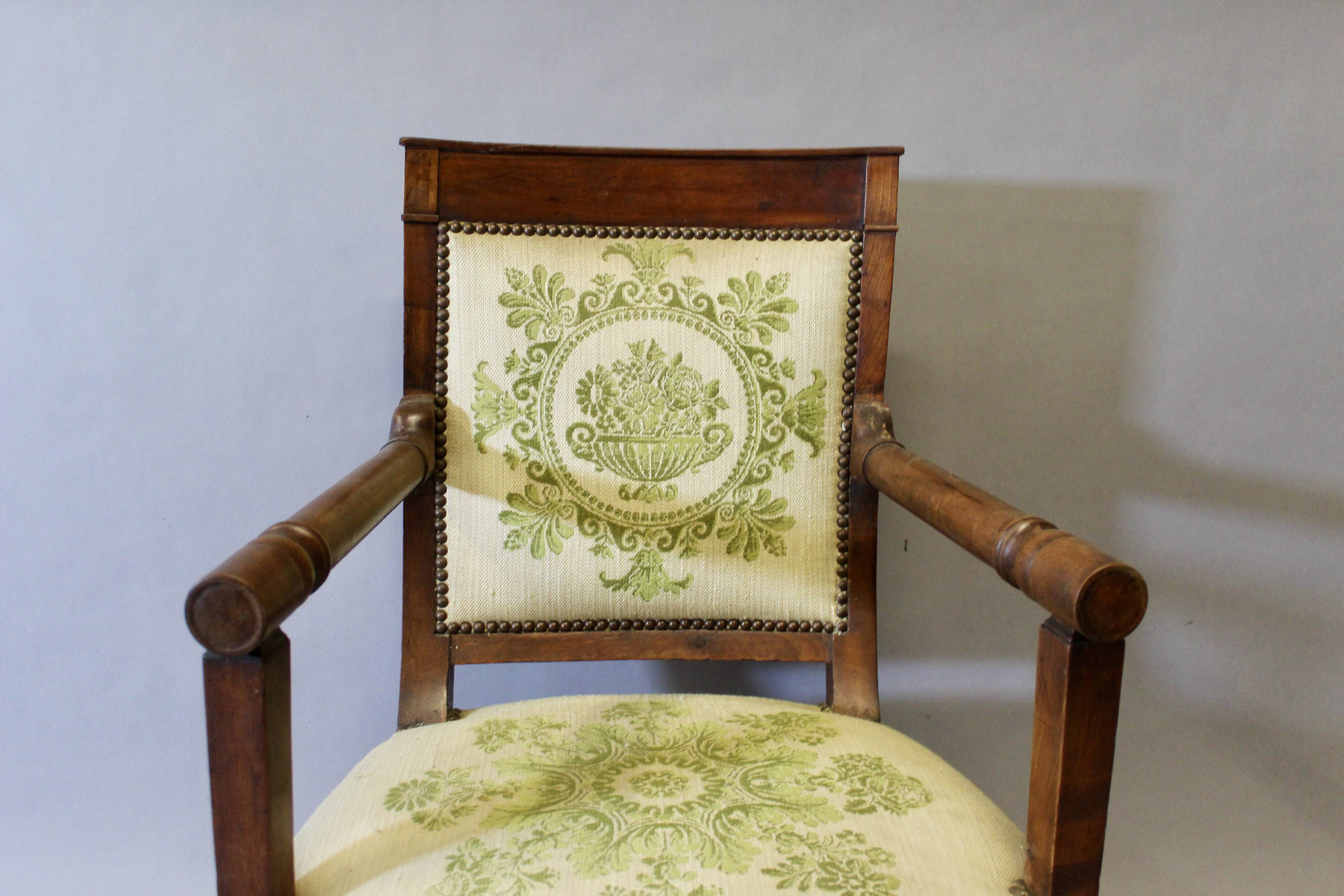 Directoire period armchair, original upholstery