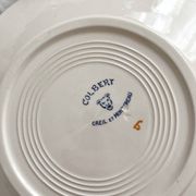 4 “Colbert” ironstone dessert plates from Creil and Montereau