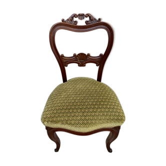 Louis XV style chair in solid mahogany from the 19th century