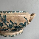 Vintage soup bowl in opaque porcelain from Gien - Glaieul model