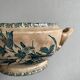 Vintage soup bowl in opaque porcelain from Gien - Glaieul model